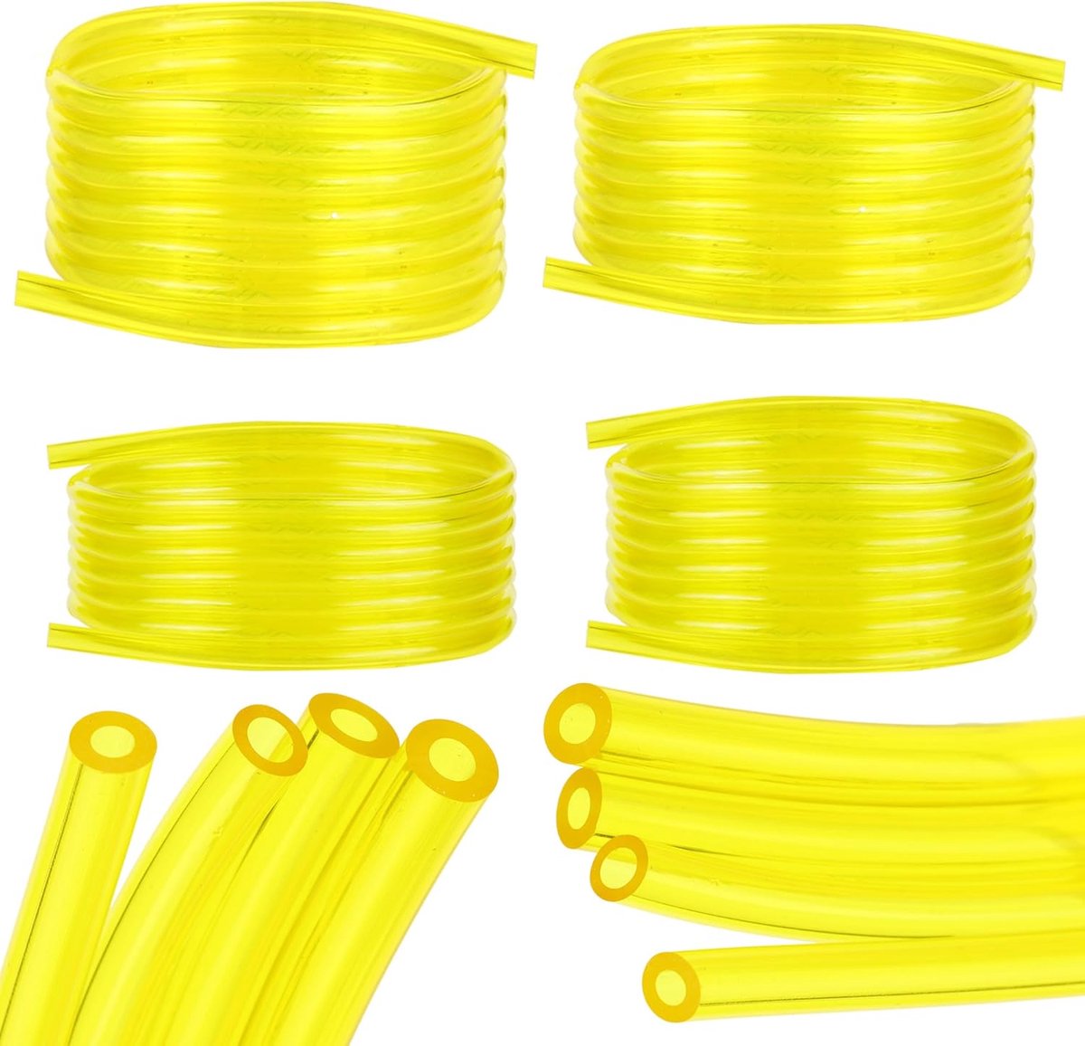 Brandstofslang set 4 stuks 2m - 3 x 6 mm, 3 x 5 mm, 2 x 3.5 mm, 2.5 x 5 mm - hoogwaardig materiaal - ShopVlot