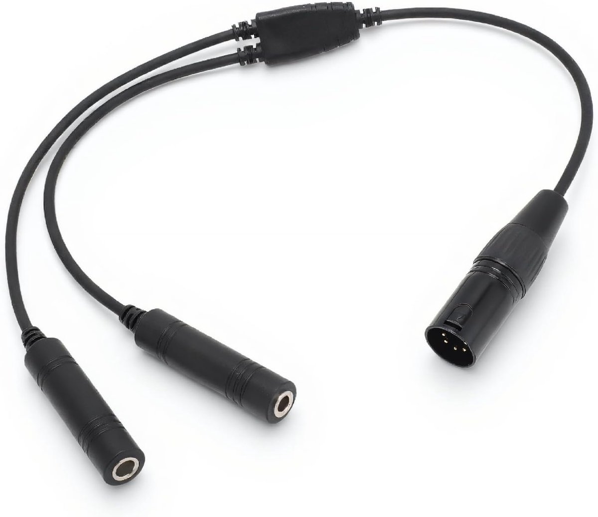 SnelShoppen - Aviation headset adapter GA dubbele plug naar Airbus 5 pins XLR headset adapter voor alle luchtvaart headsets