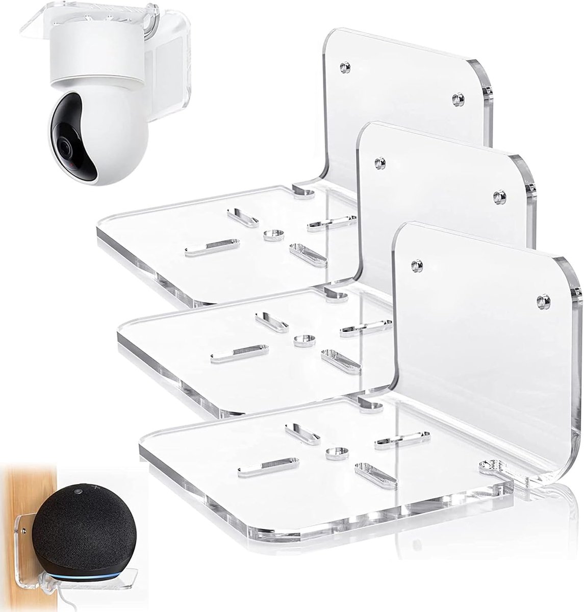 Camera Mount Wandsteun - Acryl - Transparant - Geschikt voor binnen en buiten gebruik - ShopVlot