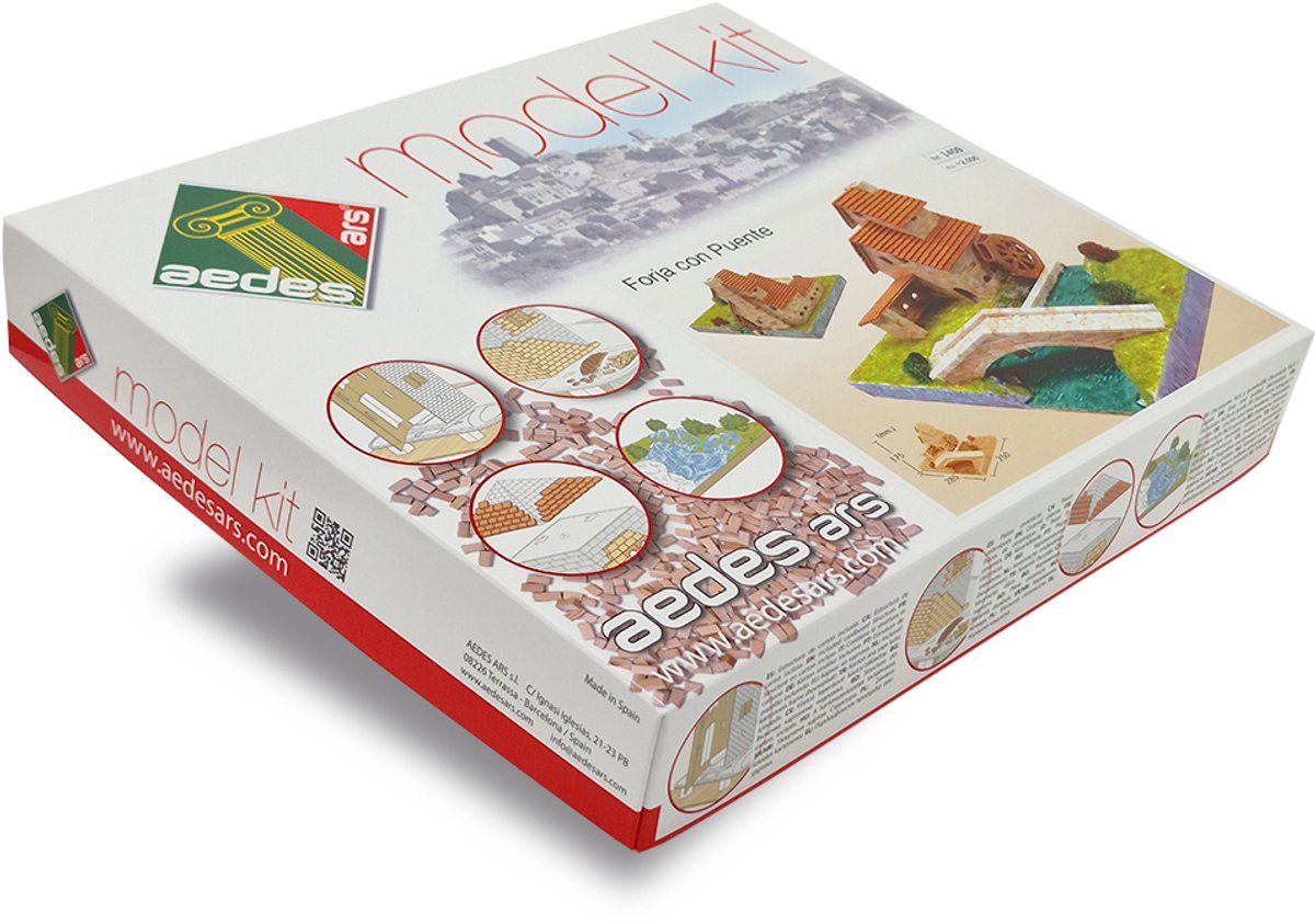 Aedes Ars 1409 Smederij met Brug Bouwpakket – Keramisch Diorama
