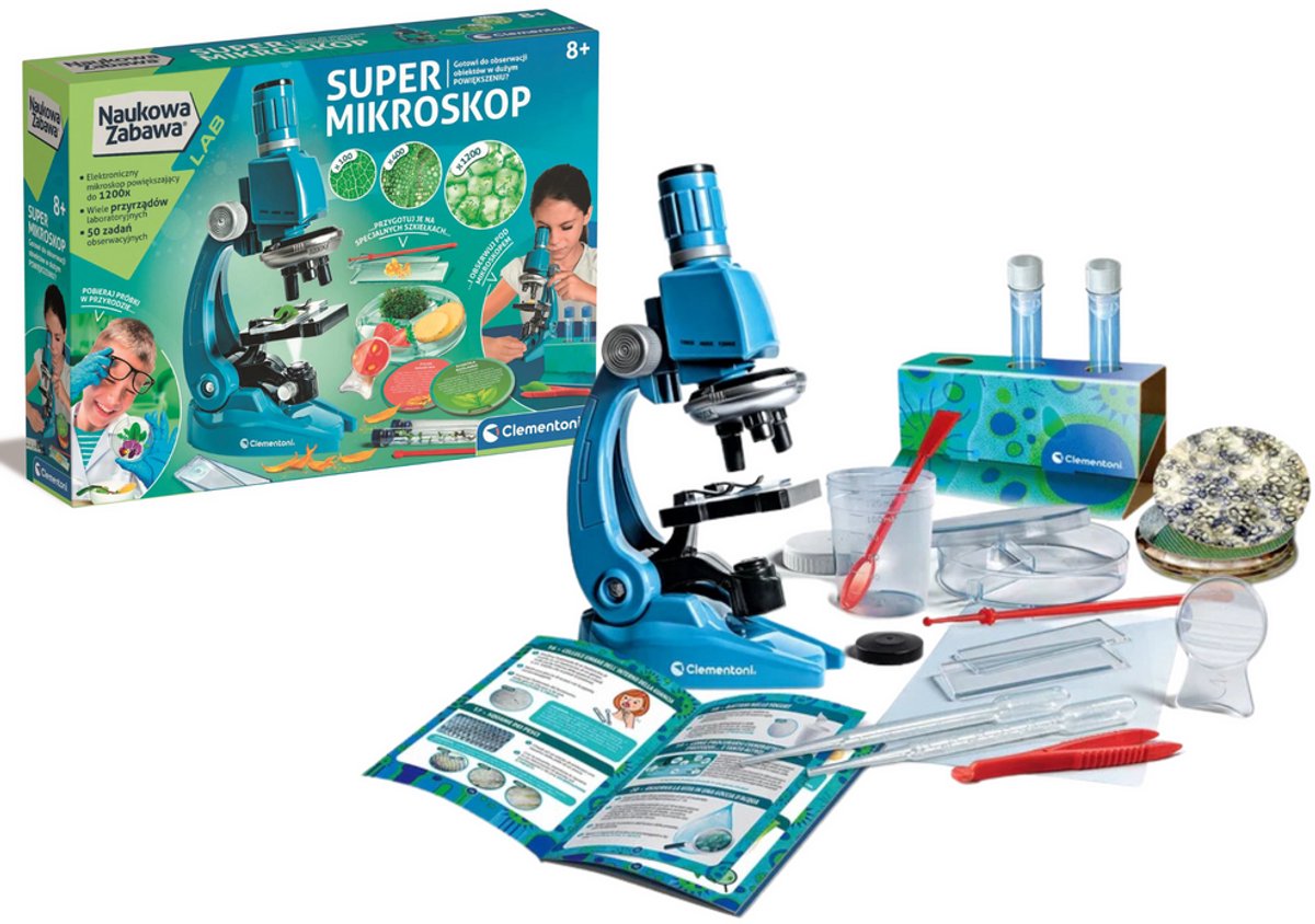 Science Fun Set Supermicroscoop Clementoni 50755 - UNI
