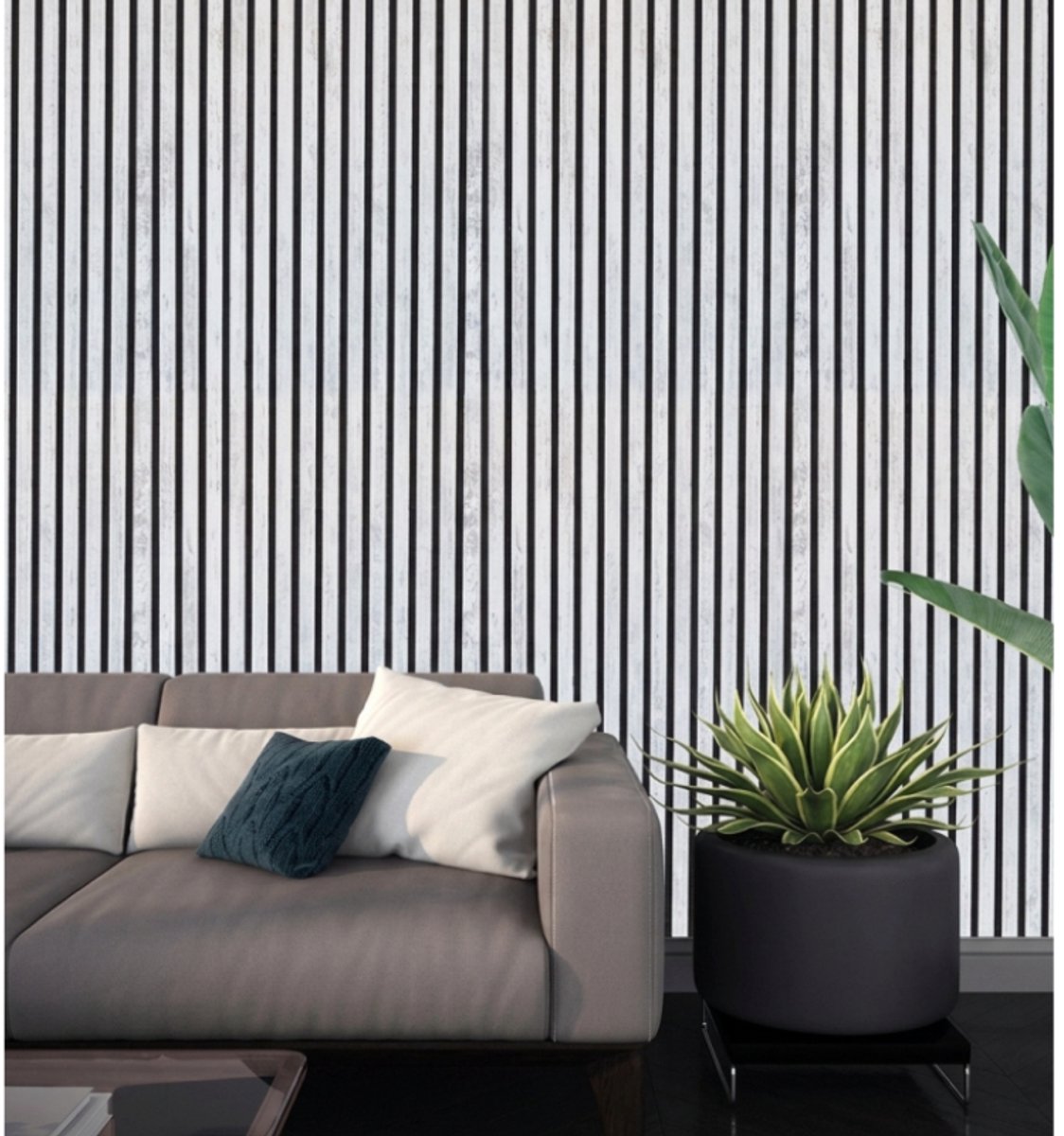 Akoestisch Wandpaneel Wit 60x280 cm - Lattenwand Akupanel - Geluidsabsorberend MDF Wandpaneel - Akoestische Wandbekleding - Moderne Wanddecoratie - Eenvoudige Montage - Acoustic Wall Panel - Akupanel Slat Wall - Sound Absorbing Wall Panel