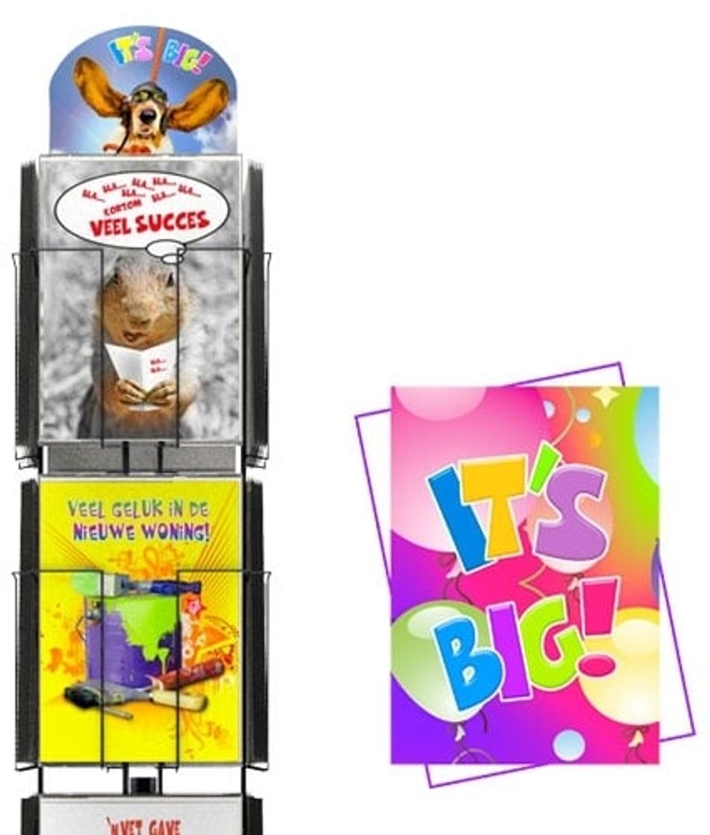 It's Big 21x30 cm complete serie inclusief display in bruikleen, topkaart en backcards