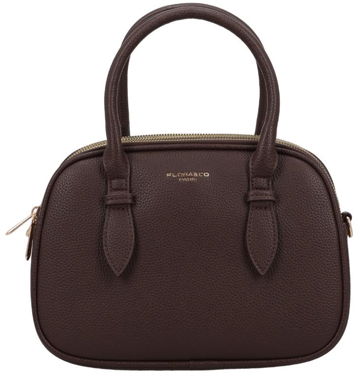 Flora & Co Blexa Medium Handtas Dames - Imitatieleer - Donker Bruin