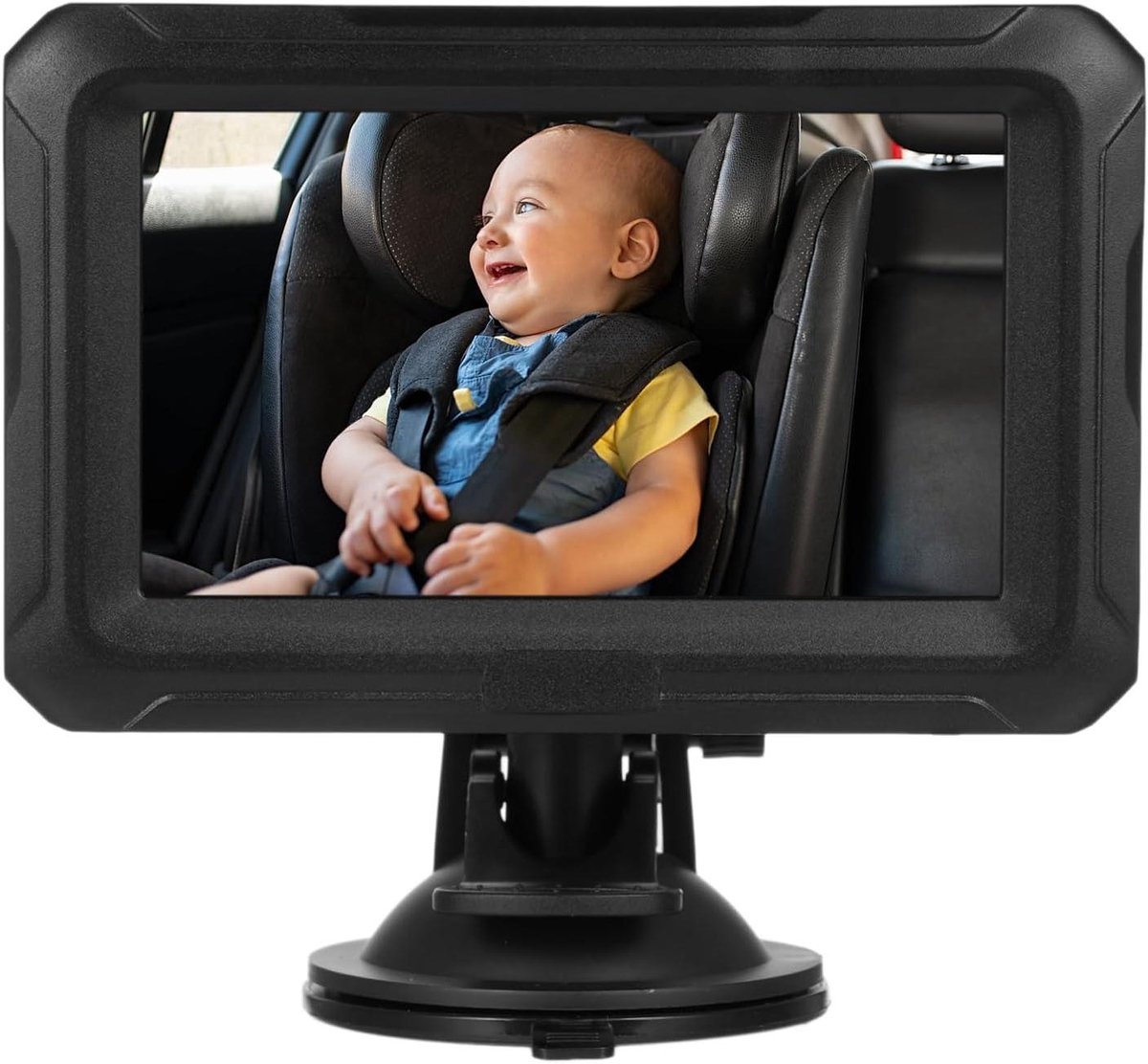 Baby Automonitor - Baby Camera - Veilig Rijden - 1080P HD Resolutie - 4.3 inch Scherm - Zwart