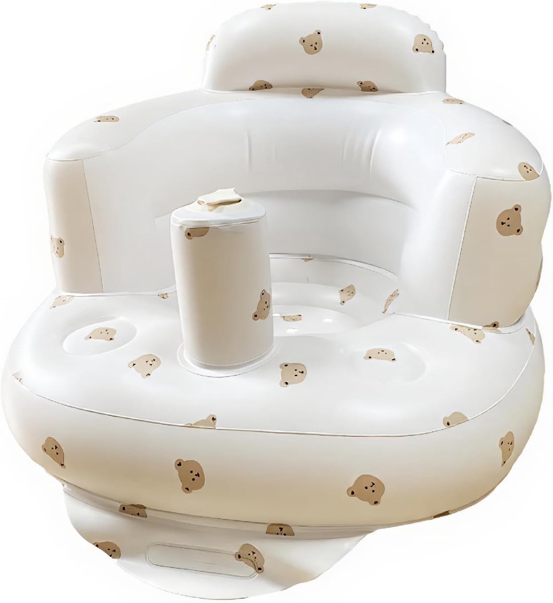 SnelShoppen - Inflatable Baby Support Chair - Opblaasbare Stoel voor Baby met Stijlvol Printontwerp - Zachte Wrap Around Sofa voor Leren Zitten - PVC