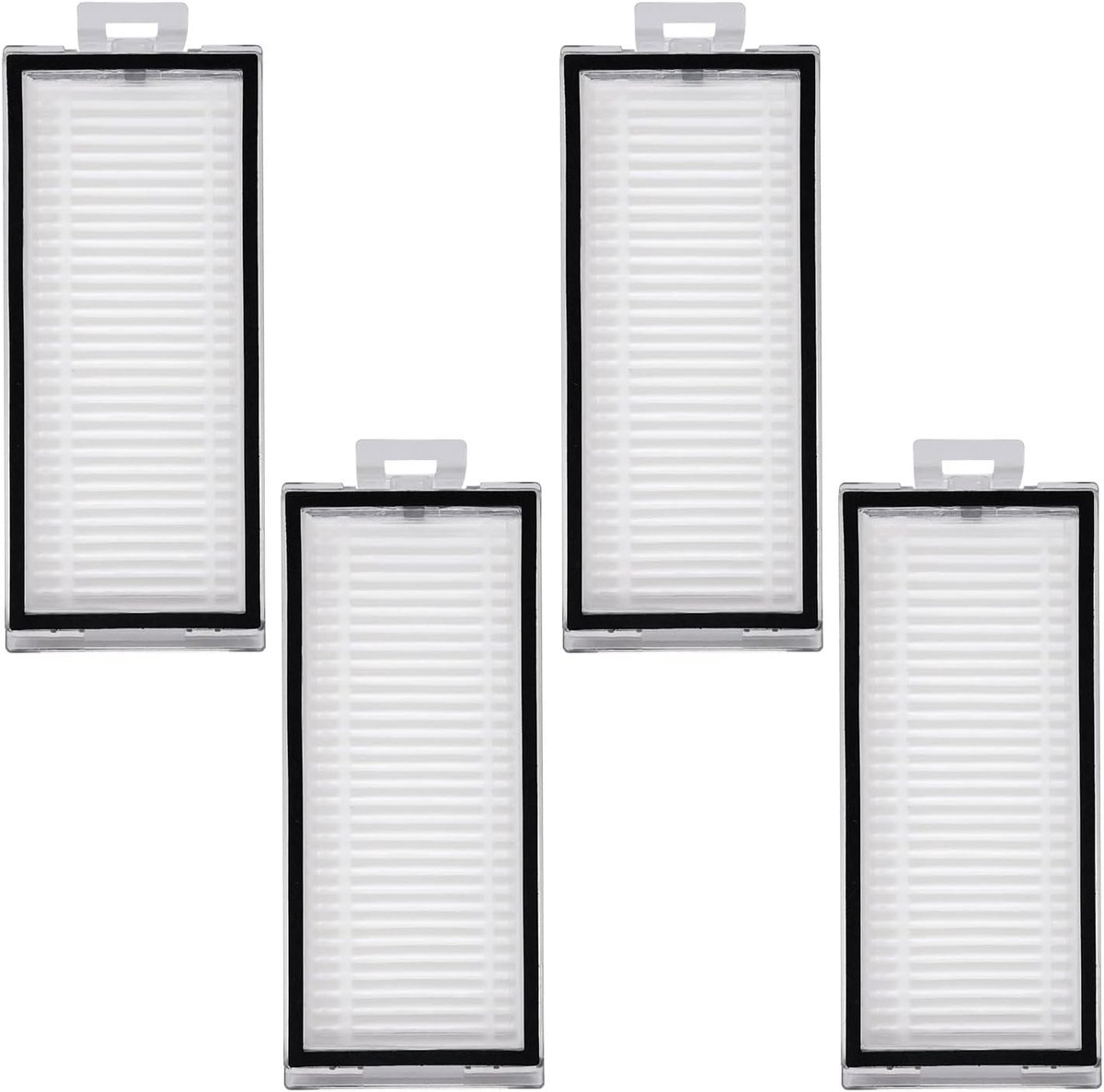 SnelShoppen - 4 Stuks Wasbare Vervangfilters voor Robotstofzuigers Q5 Pro/Q5 Pro+/Q7/Q7 Max+/Q8 Max, Duurzame en Herbruikbare ABS Filters voor Optimal