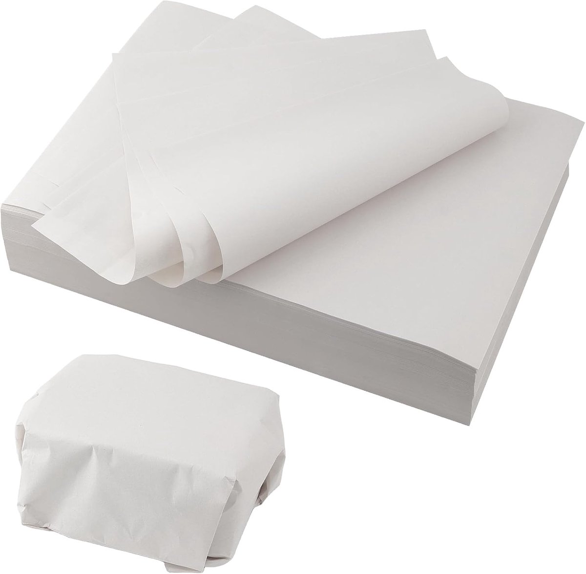 SnelShoppen - Witte krant inpakpapier A3 42x30cm - 1000 stuks - 42 g/m² - Perfect voor cadeauverpakking en verhuizen - Hoogwaardige kwaliteit