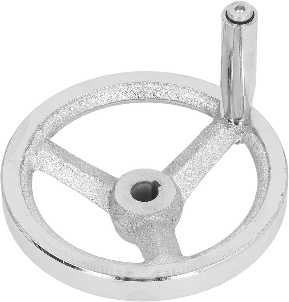 SnelShoppen - 3 Spaaks Ronde Handwiel Afneembare Handcrank Controller voor Draaibank, Freesmachine, Slijpmachine 125mm, 12mm