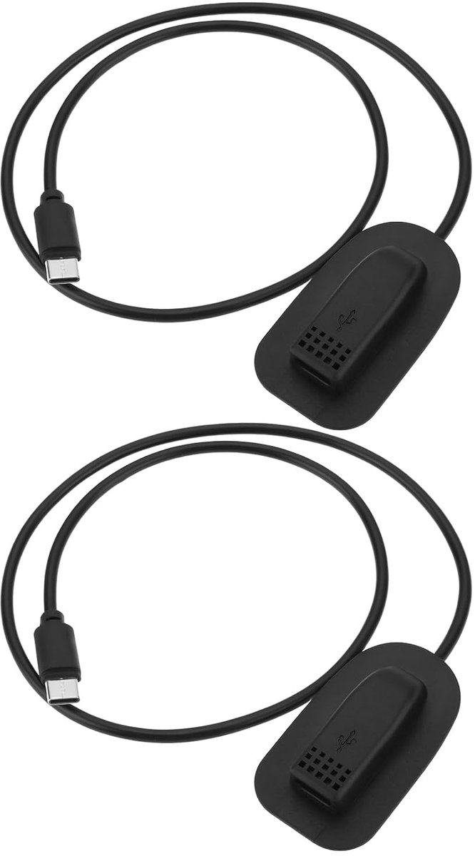 SnelShoppen - USB-C Oplaadkabel Extensie 2Pcs met Shell Mannelijk naar Vrouwelijk PD 65W voor Laptop, Telefoon en Schijf - Ideaal voor Buiten, Reizen