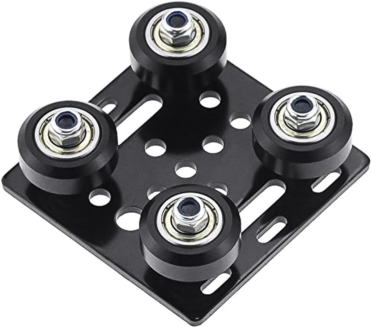 SnelShoppen - Pulley met plaat V-slot aluminium profiel 2020V voor 3D printers en CNC systemen - Verbeterde prestaties en stabiliteit