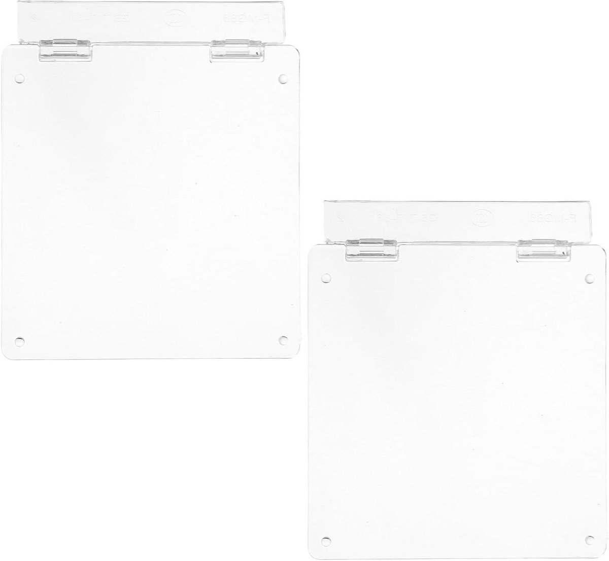 Thermostaat Schakelaarkap - Thermostaat Beschermkap - Anti-storing Beveiligen - Scharnierend Deksel - 10.4x8.7x0.5CM - Transparant