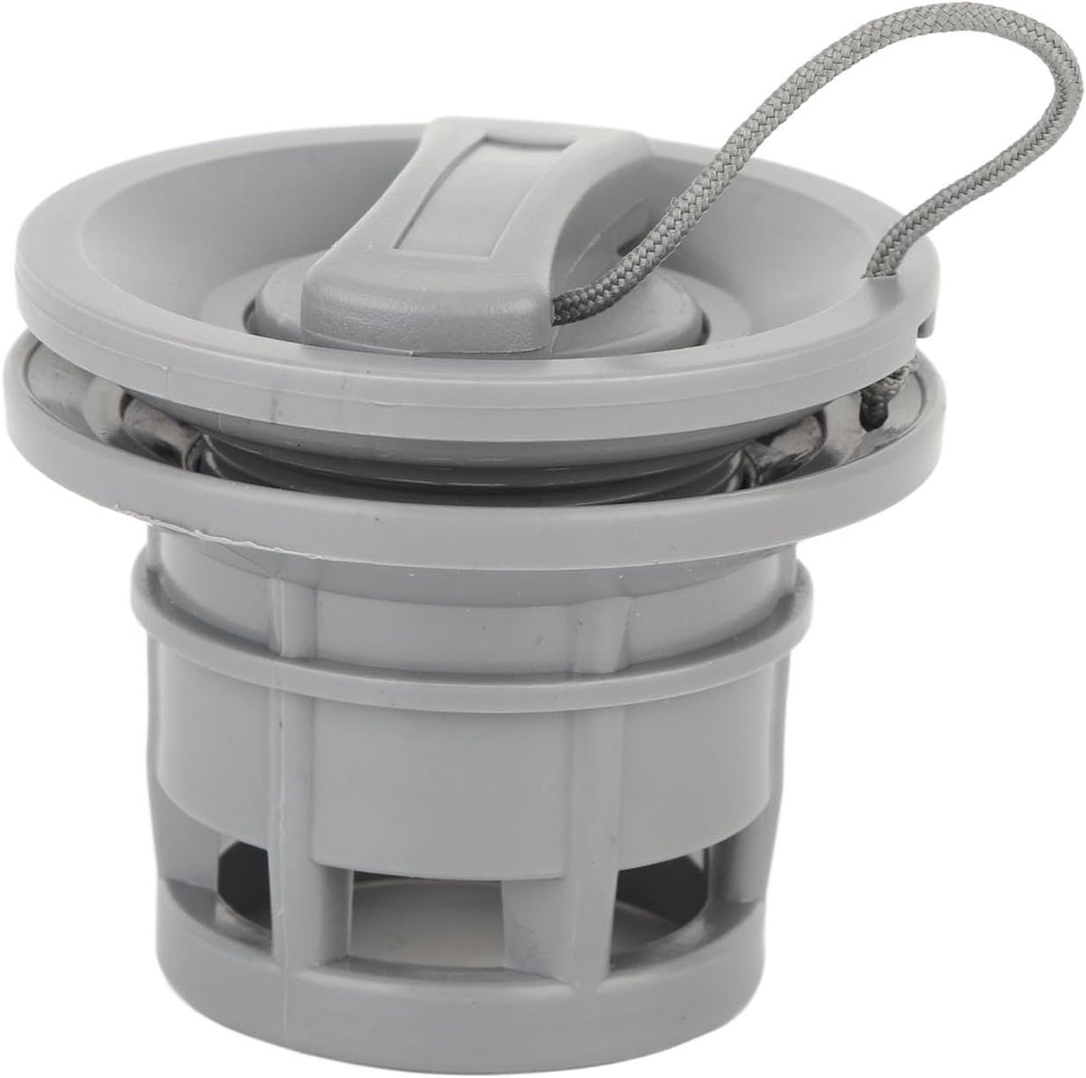 SnelShoppen - Vervangingsventiel voor Boot, PVC Lucht- en Gasventiel voor Opblaasbare Boot, Dinghy, Kajak, Kano, Grijs, 3-delig