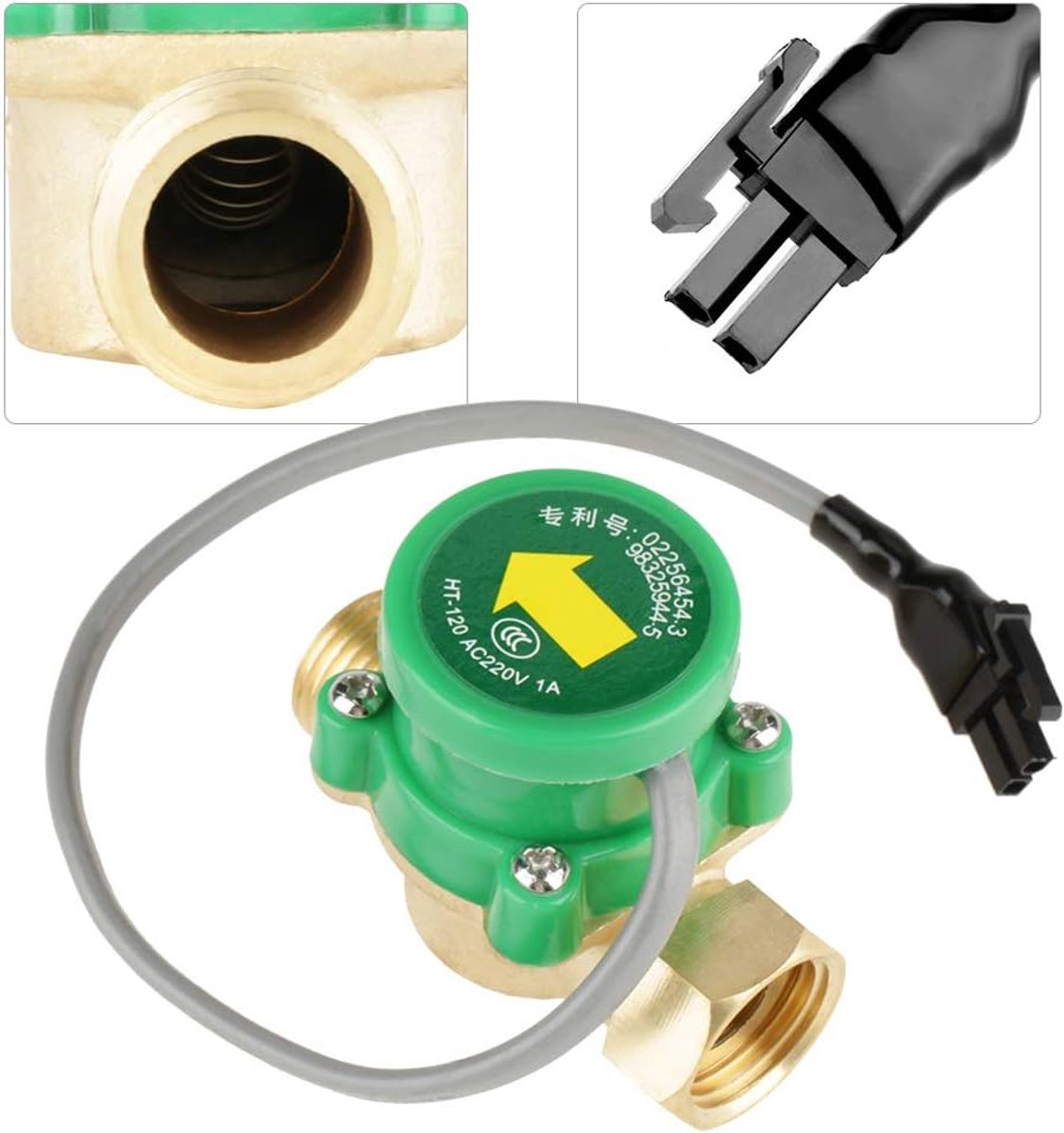 SnelShoppen - Waterpomp Schakelaar HT-60 AC 220V 0.5A G1/2" Draad Schakelaar voor Huishoudelijke Tapwater Druk in Lage Waterdruk Range