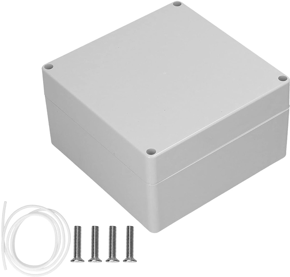 SnelShoppen - ABS Kunststof Aansluitdoos IP67 voor Buiten, Elektronische Bescherming, 120x120x90mm, Waterdicht en Stofdicht, Geschikt voor Tuin en Bui