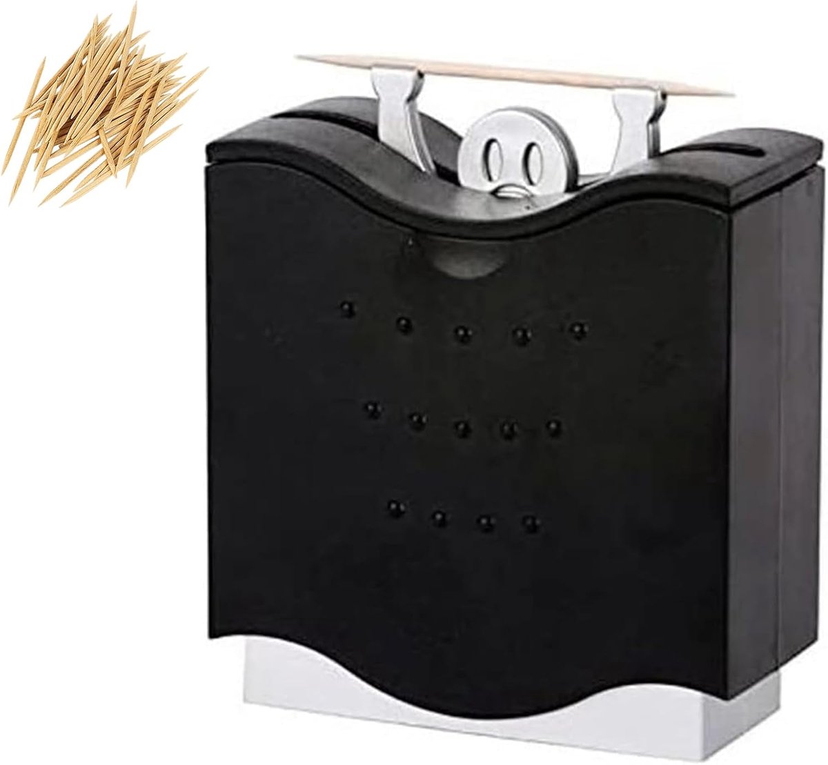 SnelShoppen - Automatische Tandenstoker Dispenser, Praktische Tandenstoker Houder, Leuk Tafelaccessoire, Handige Tandenstoker Ejector, Ideaal Voor Fee