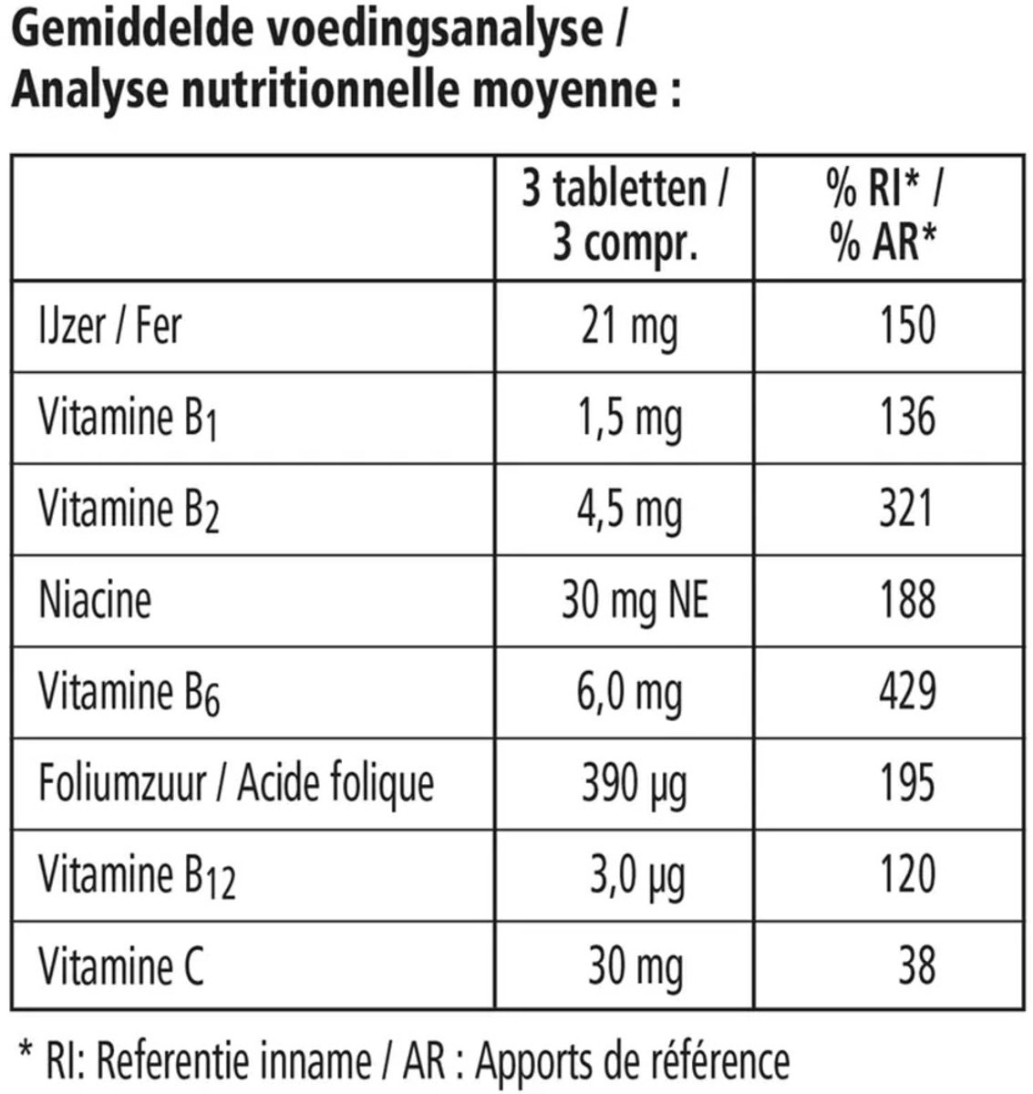 Floradix - IJzer - 3 x 84 tabletten - Voordeelverpakking
