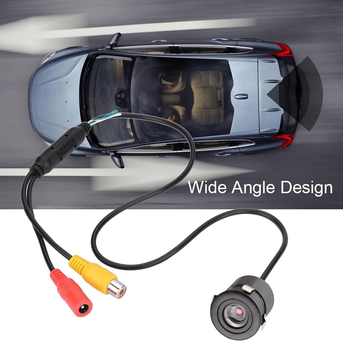 SnelShoppen - Waterdichte Mini Beveiligingscamera, 170° Groothoek HD CCD IR Nachtzicht DIY Camera Voor Auto Monitor - NTSC