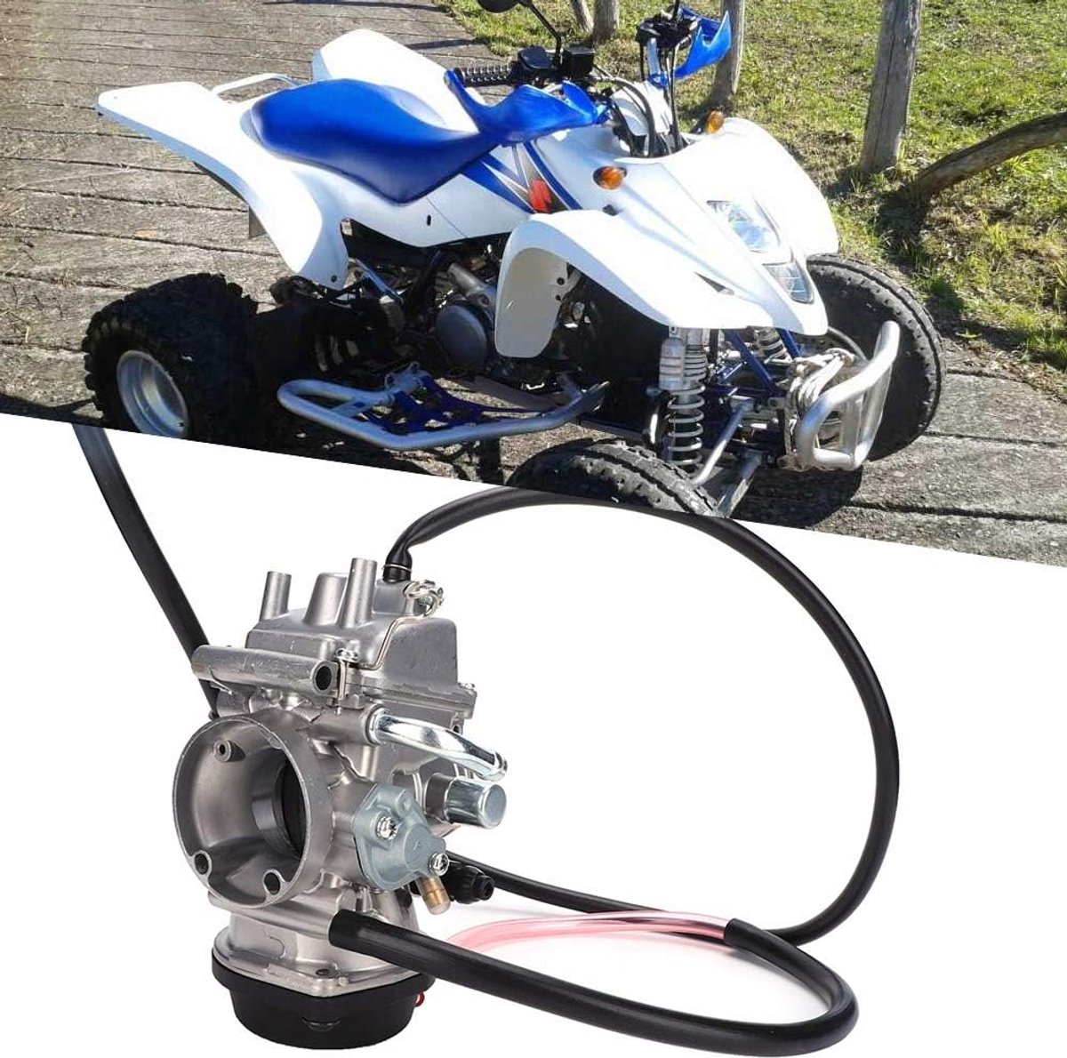 SnelShoppen - Carburetor Hoge Efficiëntie Reserveonderdeel Geschikt voor LTZ 400 ATV QUAD 2003 2004 2005 2006 2007 met Hoge Betrouwbaarheid en Eenvoud