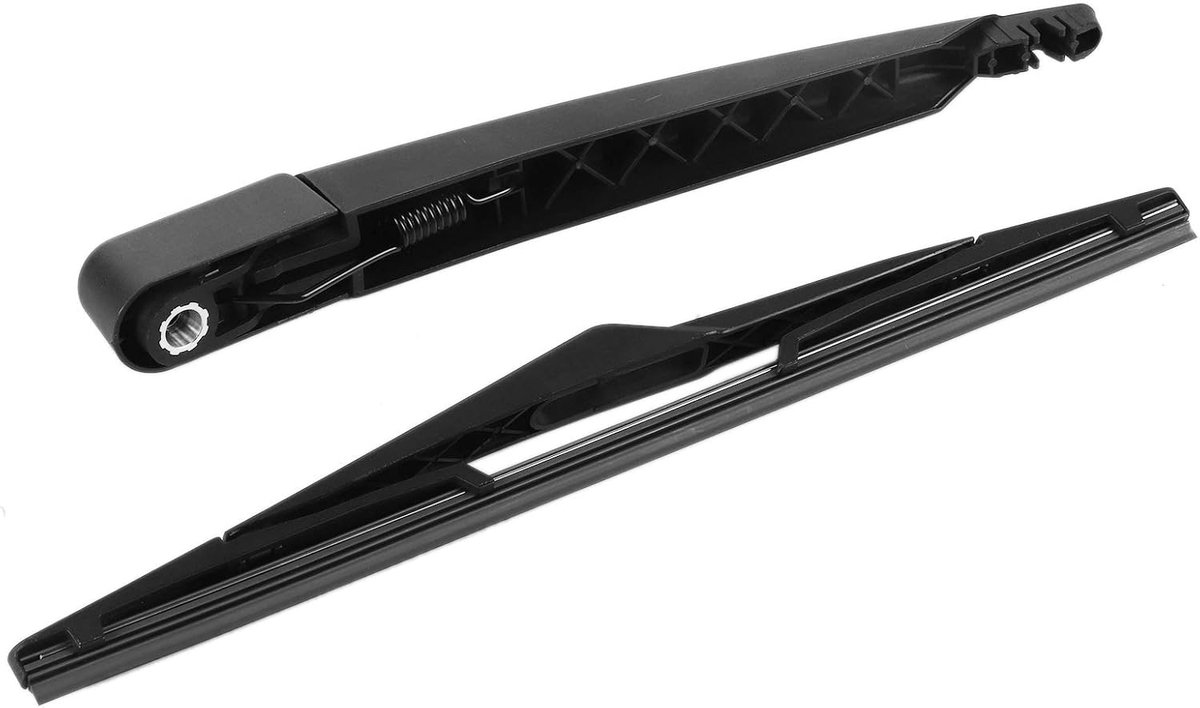 SnelShoppen - Achterruitveger, Achterruitvegerarm en Mes Set Geschikt voor Astra III 3 H 2003-2009, Hoogwaardige Rubber, Polymer Plastic en Carbon Sta