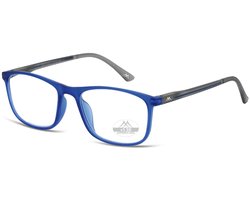 Montana Eyewear leesbril HMR49B +1.00 Blauw Grijs Rechthoekig