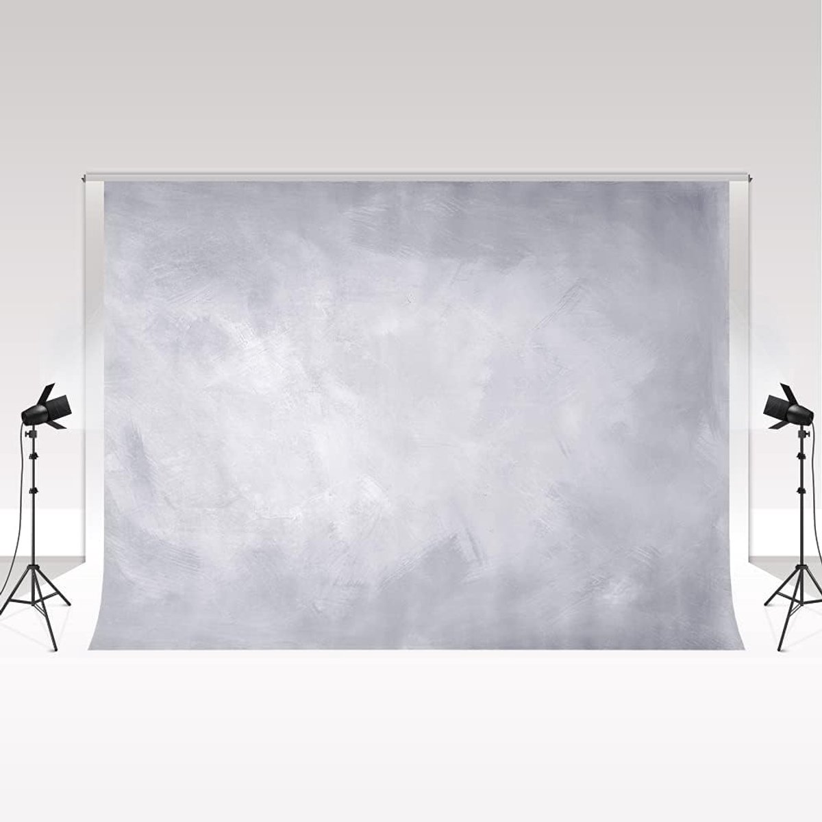 SnelShoppen - Fotobehang 7x5m Lichtgrijs Abstract Achtergrond voor Portretfotografie, Kinderen, Bruiloften, Studio Foto Accessoires, Microvezel Materi