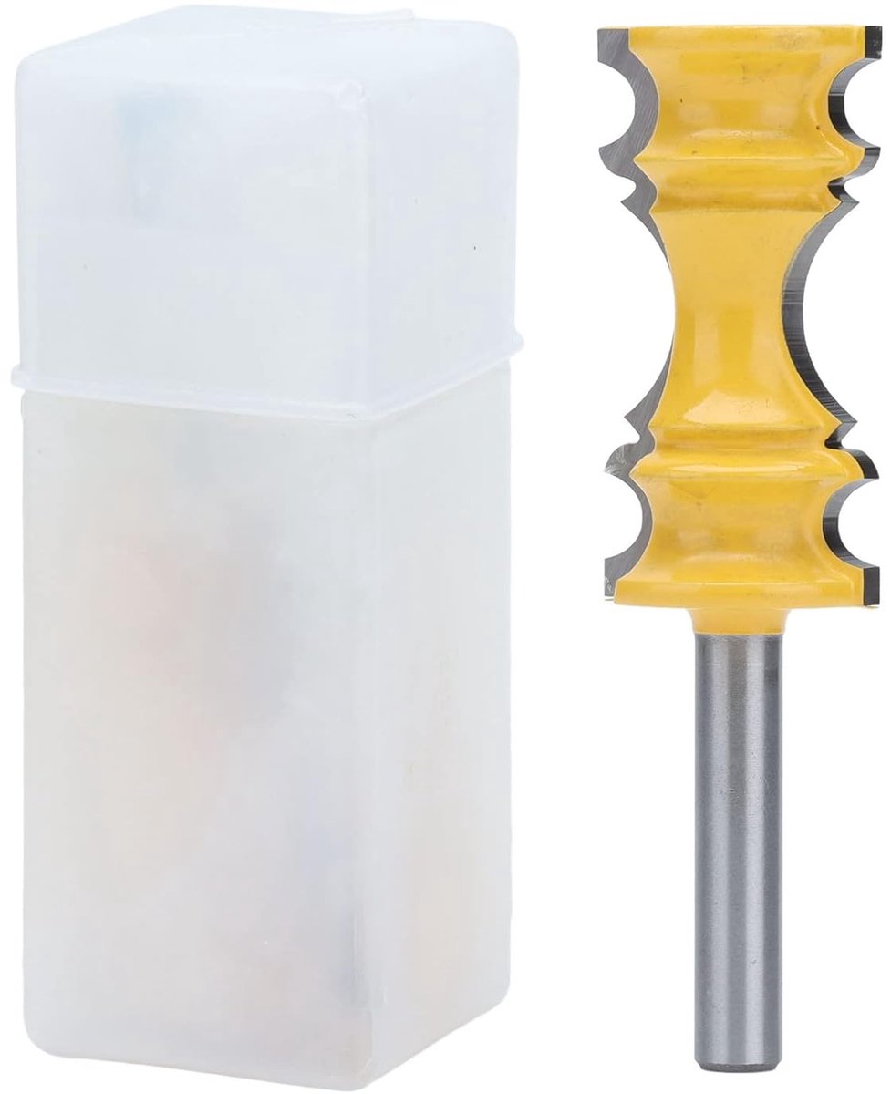 SnelShoppen - Haofy Chair Rail Frees Bit Hoogwaardige Kroonvormige Frees voor Houtbewerking Trim Houten Randen (8mm handvat)
