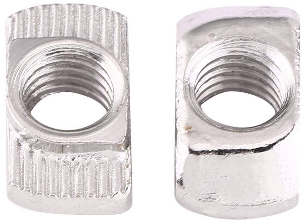 SnelShoppen - Set Sliding T Moeren Europees Standaard in Gegalvaniseerd Koolstofstaal voor Aluminium Profiel (EU30-M6×16.5mm×8mm) - 50 Stuks
