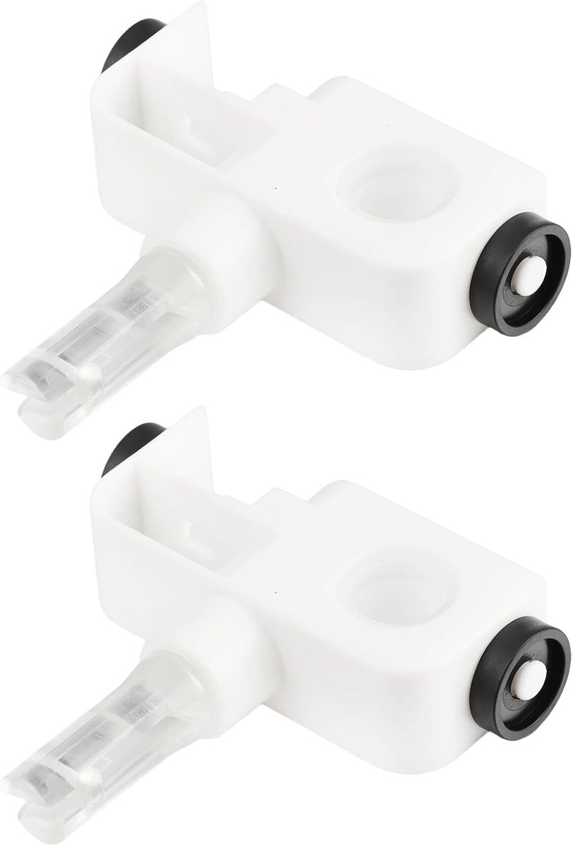 SnelShoppen - 2-delige 1/3" Zelfuitlijnende Blinde Steunclip 810509 Geschikt voor de Meeste Verticale Gordijnen