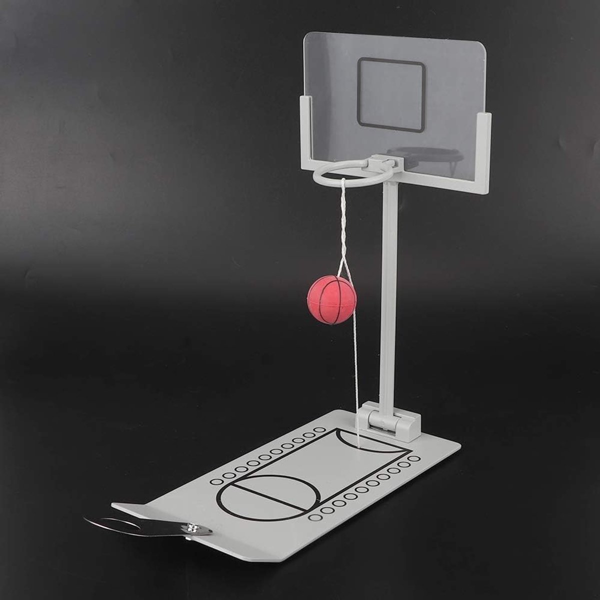 SnelShoppen - Mumusuki Miniatuur Basketballen Basket Speelgoed Bureau Ornament Decoratie Vouwbare Basketbal Basket Voor Sportliefhebbers