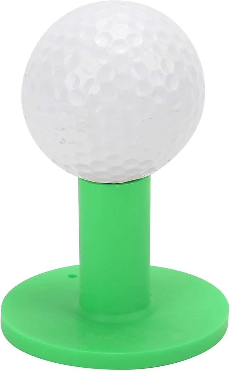 Rubber Golf Tee Holder - Golf Rubber Tee Holders - Training Ball Tees Holder - Golf Ball Holder voor Oefening & Driving Range Mats (GREEN)