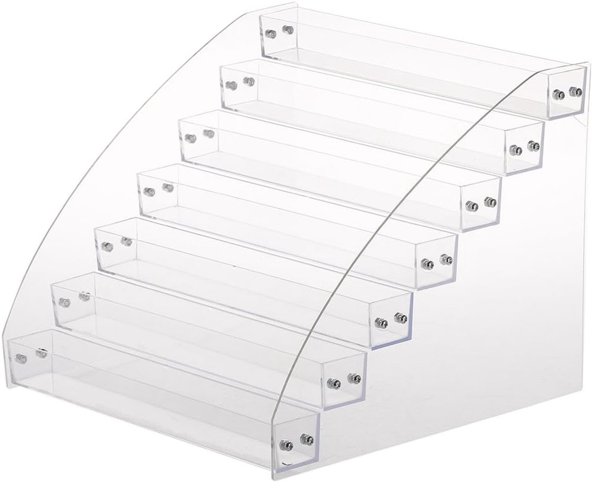 SnelShoppen - Nagellak Organizer, Lippenstift en Make-up Rack Houder, Transparante Make-up Display Stand, Acryl Compartment voor Opslag van Make-up, L
