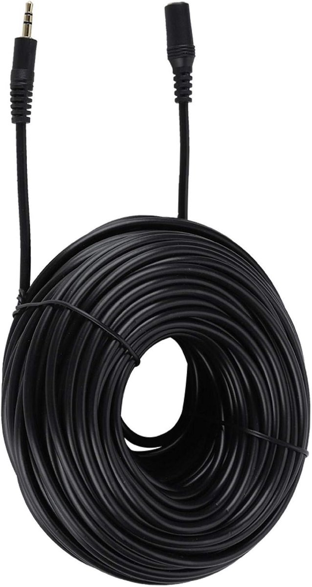 SnelShoppen - Audio Stereo Hi-Fi Kabel 3.5mm Jack AUX Kabel Mannelijk-Vrouwelijk Audio Verlengkabel 30m met Stereo Hi-Fi Geluid voor Smartphone Hoofdt
