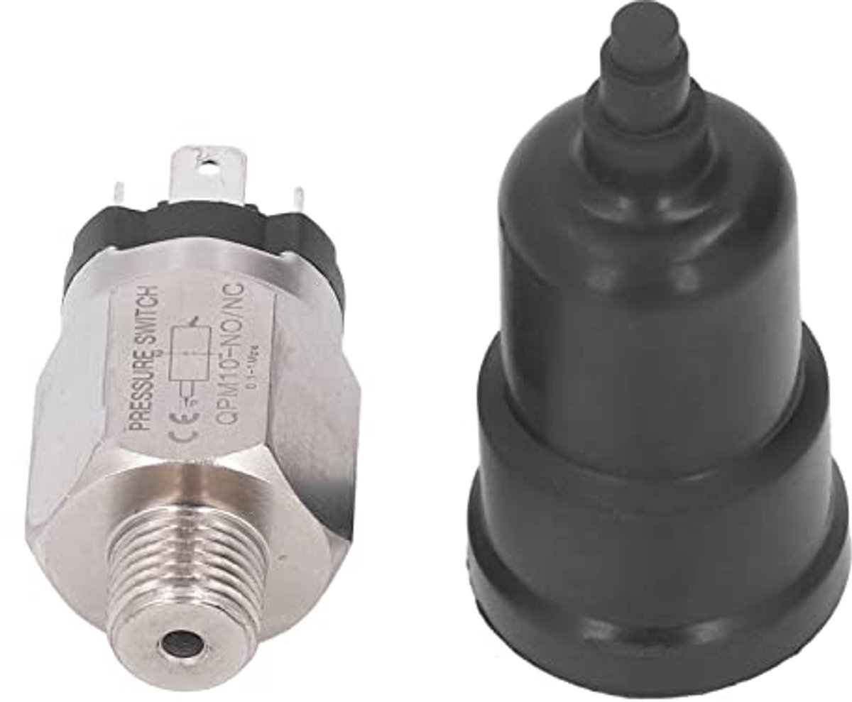SnelShoppen - Drukschakelaar, membraantype, verstelbaar, lange levensduur, 1/2 inch, normaal open en gesloten, geïntegreerde drukschakelaar voor pomp