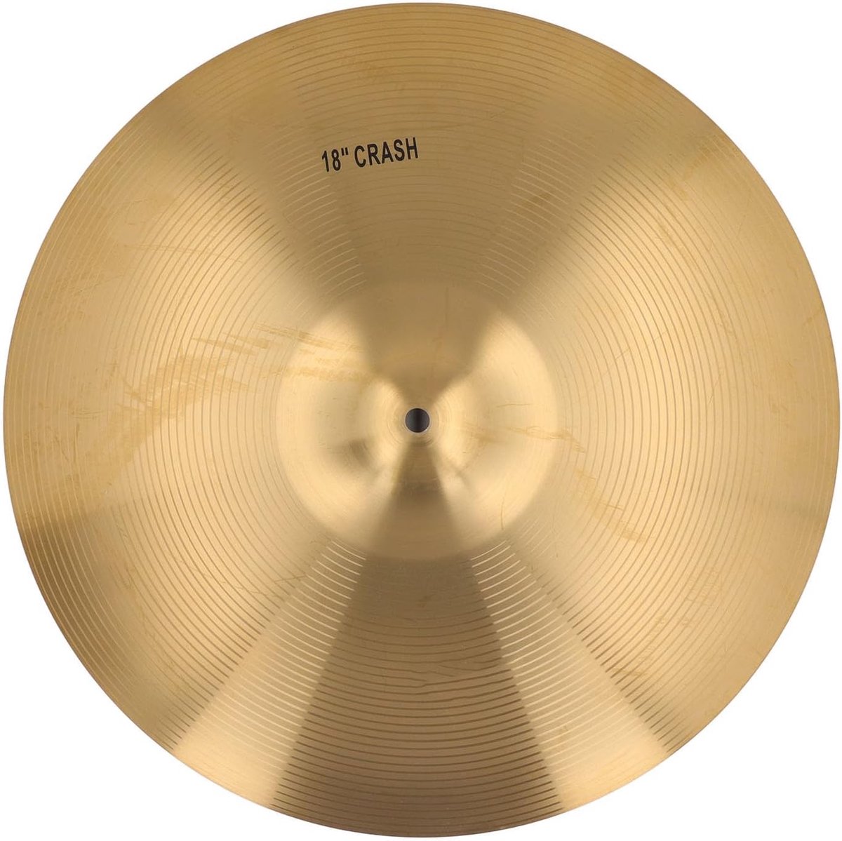 SnelShoppen - Crash Cymbal 14in 18in 20in Professionele Brass Crash Cymbal met Gaten, Helder Geluid voor Drum Kit, Ideaal voor Jazz en Oefeningen (18