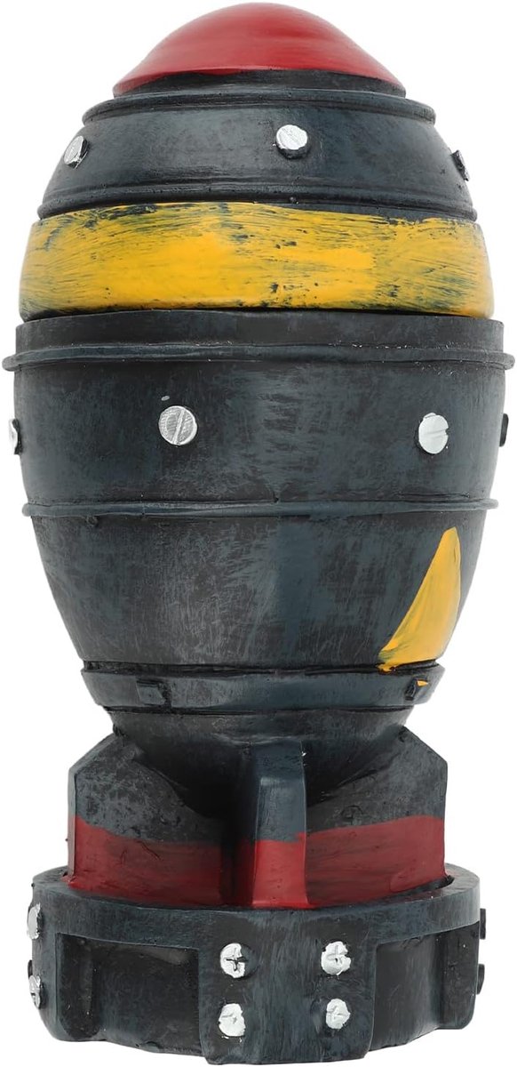 SnelShoppen - Bomb Storage Box, 3D Mini Bomb Opbergdoos, Nuke Bomb Model, Houten Sleutel Ornamenten, Resin Materiaal, Desk Decoratie, Sleutels, Orname
