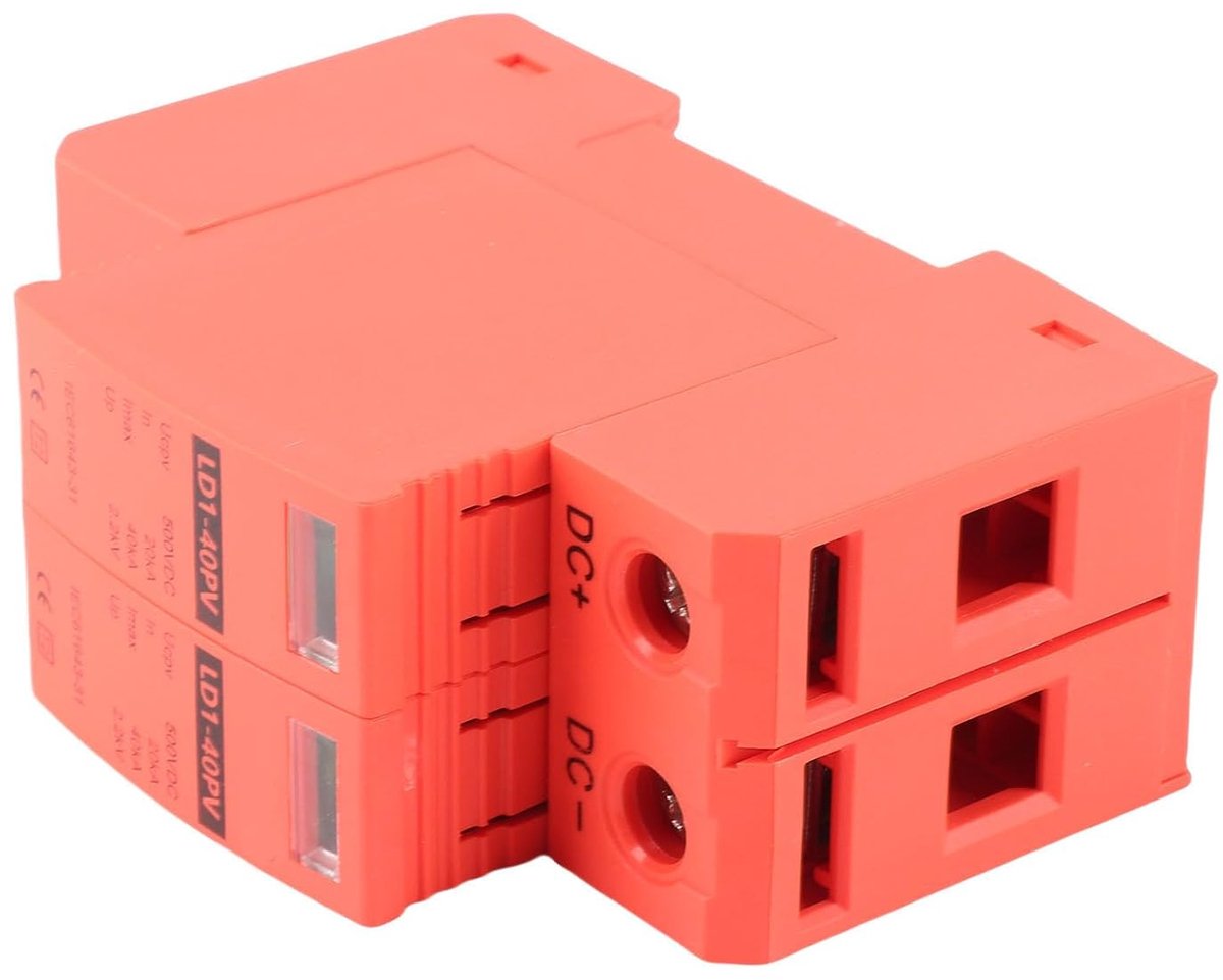 SnelShoppen - Surge Bescherming 2P 20-40 KA DC 500 V, Fotovoltaïsche Circuitonderbreker Bescherming, Vlamvertragend PC Materiaal