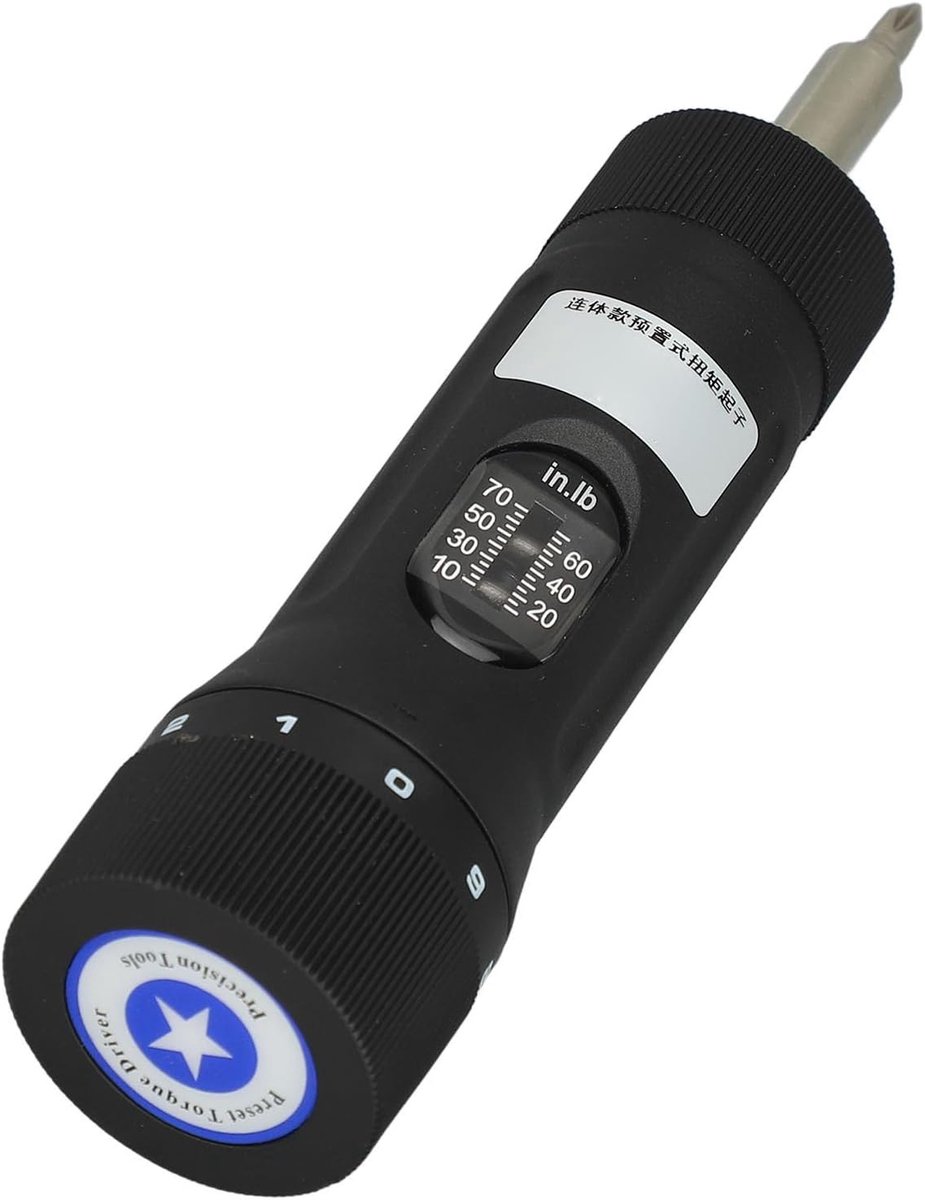 SnelShoppen - Verstelbare Torsieschroevendraaier 10-70in-lb 1/4 inch met Geluid Alarm en Magnetische Interface - Ideaal voor Elektriciens en Klussers