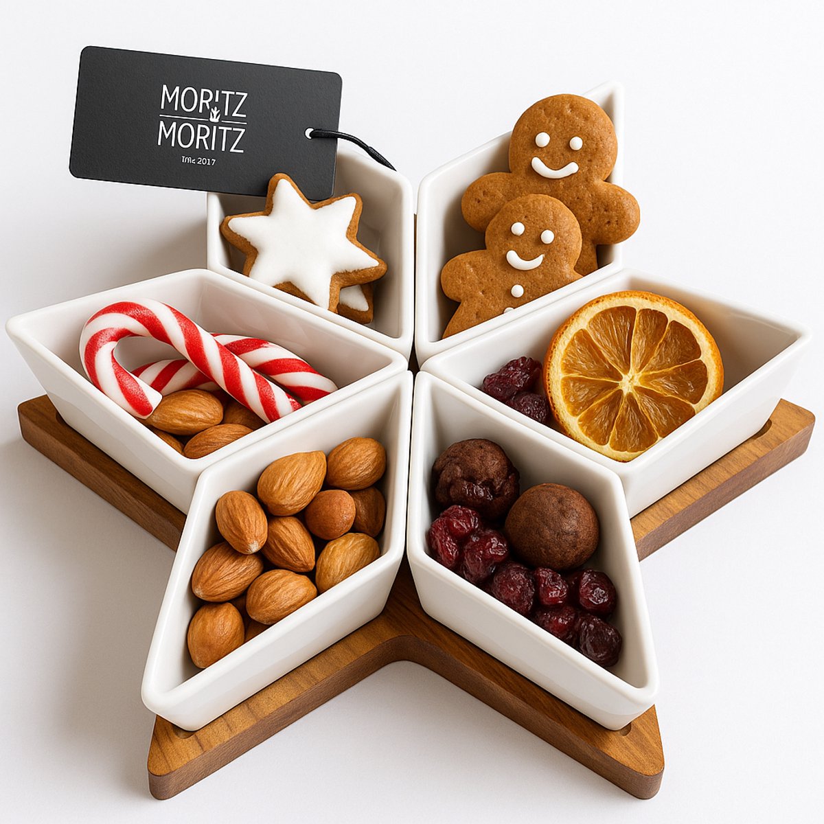 Moritz & Moritz serveer- en decoratieset 7-delig STERN