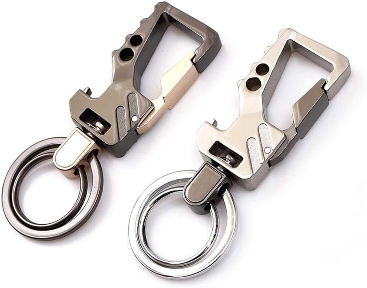 SnelShoppen - Multifunctionele Carabiner Sleutelhanger met Flesopener, Duurzaam en Corrosiebestendig, Voor Mannen en Vrouwen, Ideaal voor Feest, Campi