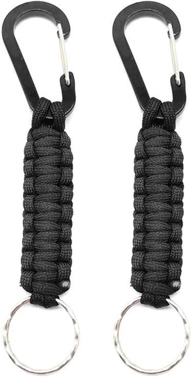 Carabiner clips 2 stuks - aluminium legering - compact formaat - ideaal voor outdoor activiteiten - ShopVlot