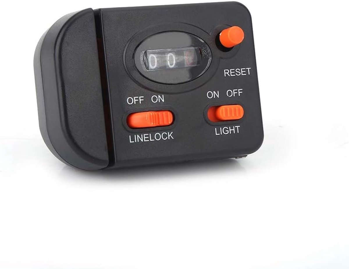 SnelShoppen - Professionele Clip-on Visslijn Tellen Diepte Meter Digitale Weergave 99m voor Vissport Accessoires Nachtgebruik