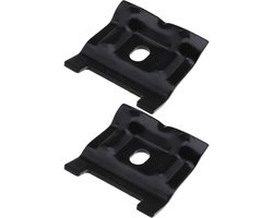 Create idea 2 STKS Batterij Hold Down Klem Montagebeugel met Bout 1J0803219 6X0959502A Zwart Compatibel met Kever Compatibel met Jetta Golf A3 Q3