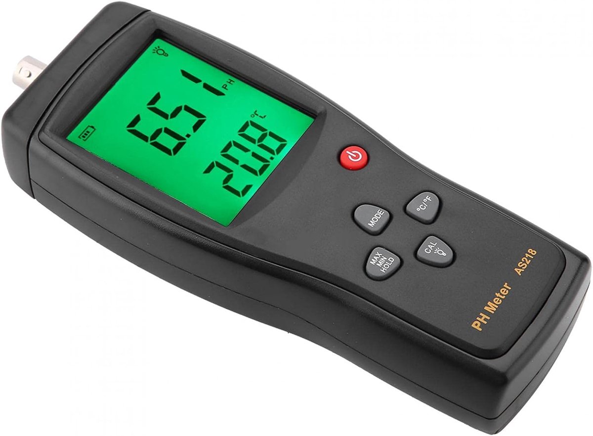 SnelShoppen - Digitale PH Meter voor Vloeistoffen, 0.00 tot 14.00 PH Waarde, Laboratorium Instrument, Gebruiksvriendelijk en Nauwkeurig, Ideaal voor T