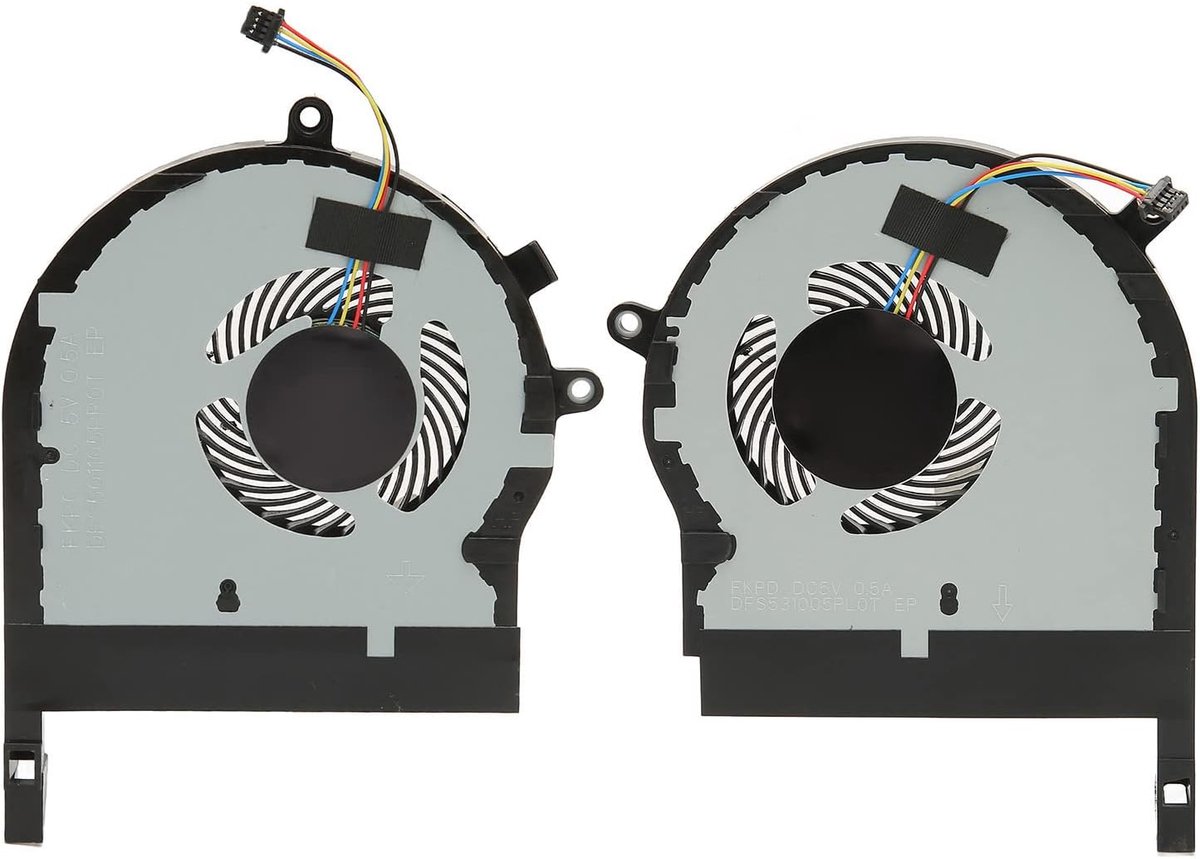 SnelShoppen - CPU GPU Koelventilator Vervanging 4 Pin DC 5V 0.5A voor Laptop ROG TUF Gaming FX504 FX80 GTX1050 - Sterk en Duurzaam Materiaal