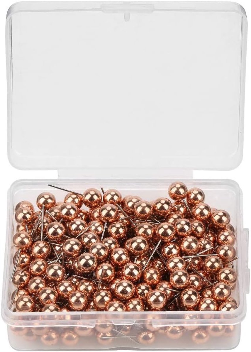 SnelShoppen - 200 Stuks Ronde Plastic Duimspijkers voor Pinbord - Duurzaam en Lichtgewicht Thumbtacks voor Decoratieve DIY Projecten, Kaarten en Schoo