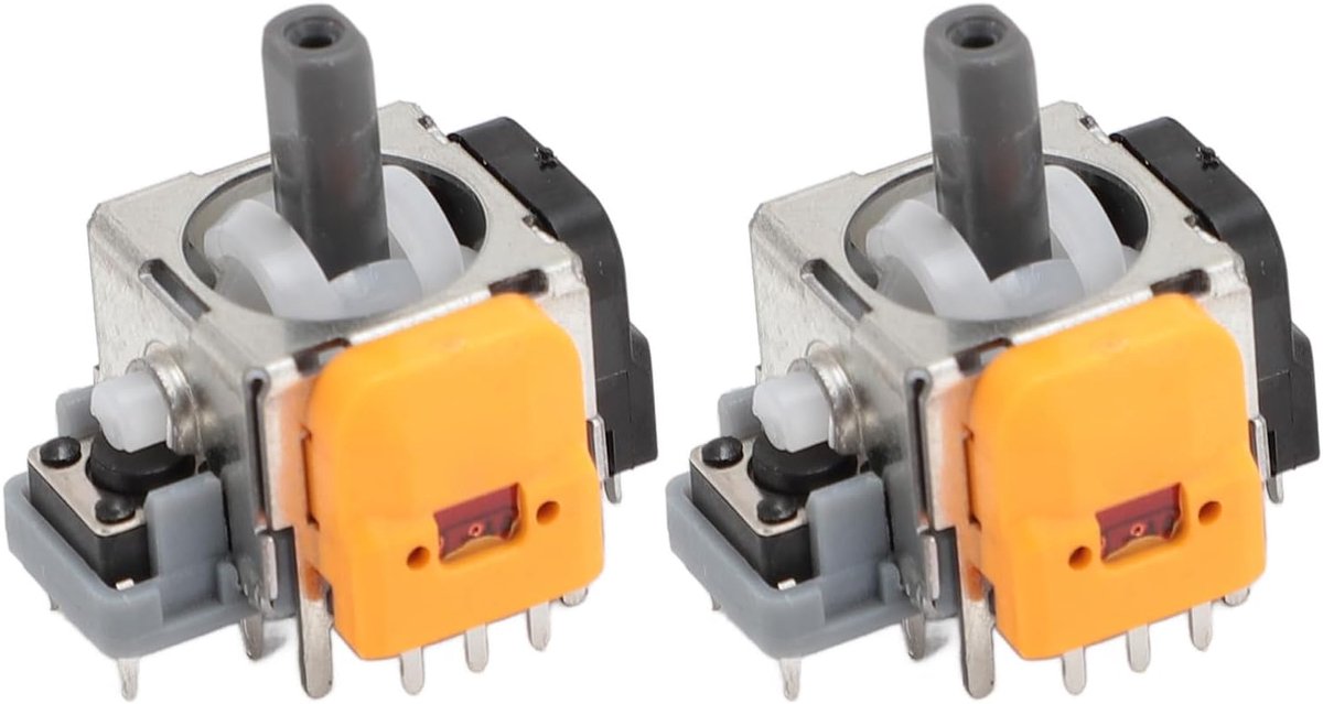 SnelShoppen - 2 Stuks Hall Effect 3D Analoge Sensor Joystick Module Vervanging voor Gamecontroller, Duurzaam en Sterk, Geschikt voor XboxOne, Metalen
