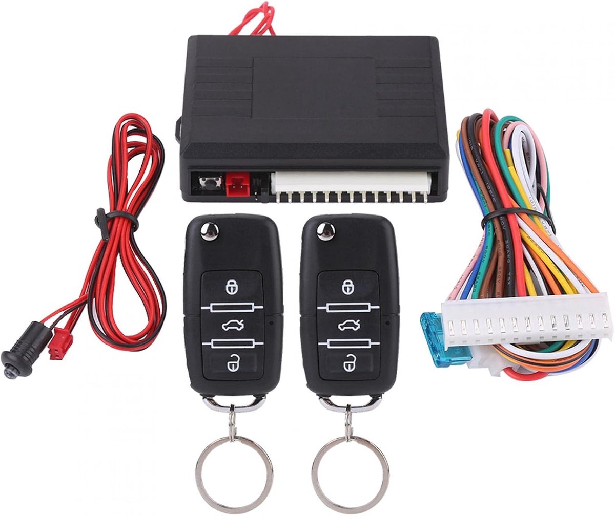 SnelShoppen - Keyless Entry Systeem Auto Sleutelloze Toegang Systeem Voor Deurvergrendeling Universele Deurslot Centrale Afstandsbediening Kit Met Ala