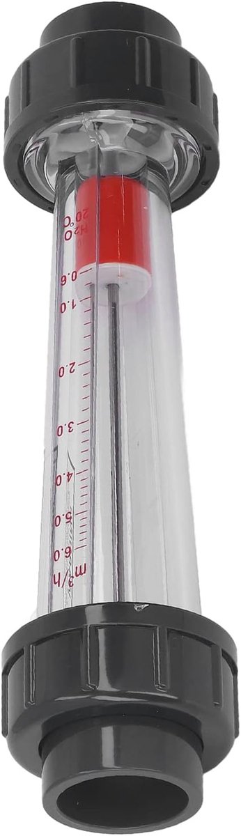 SnelShoppen - Liquid Flow Meter 0.6-6 M³/h, Hoge Nauwkeurigheid 4%, Duurzaam ABS Materiaal, Water Doorstroommeter voor Tuin, Keuken en Industrie