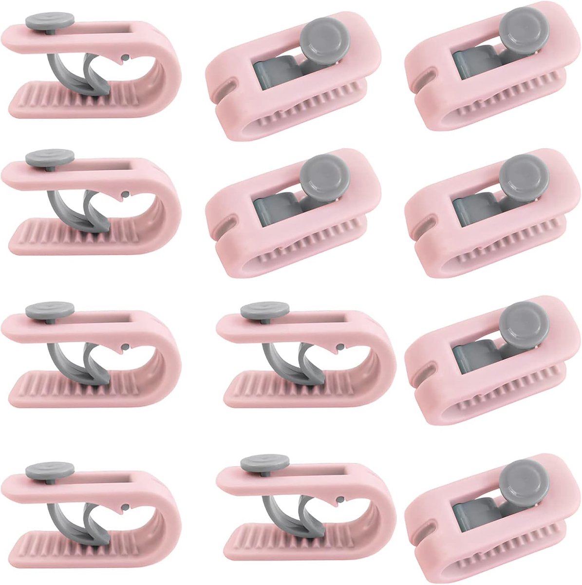 SnelShoppen - 12 Stuks Duvet Cover Clips - Veilig Zonder Spelden - Antimovement Bed Duvet Hoes Clip - Geschikt voor Strandhanddoek, Dekens, Gordijnen,